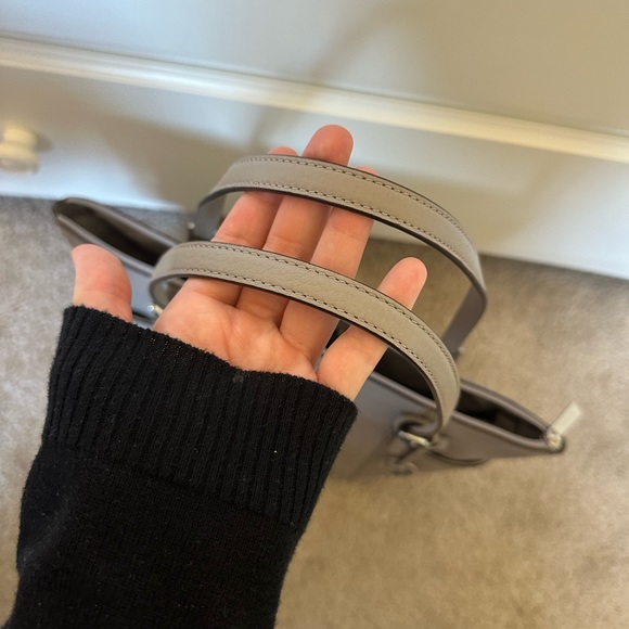 Michael Kors gray leather tote purse - Picture 6 of 9